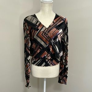 White House Black Market Geometric Top Size S